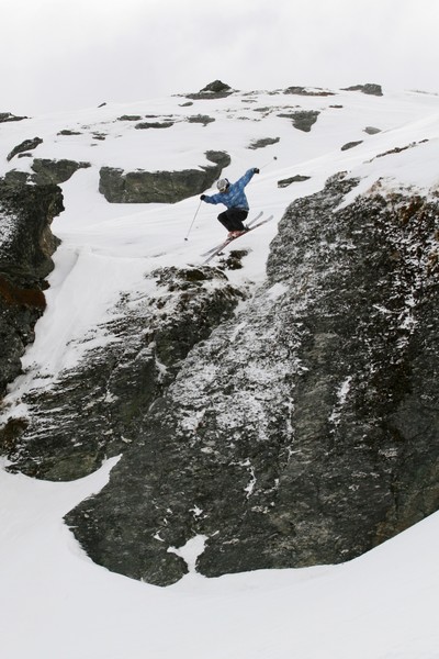 Fraser McDougall competing in the 2008 Junior Nationals Big Mountain event.